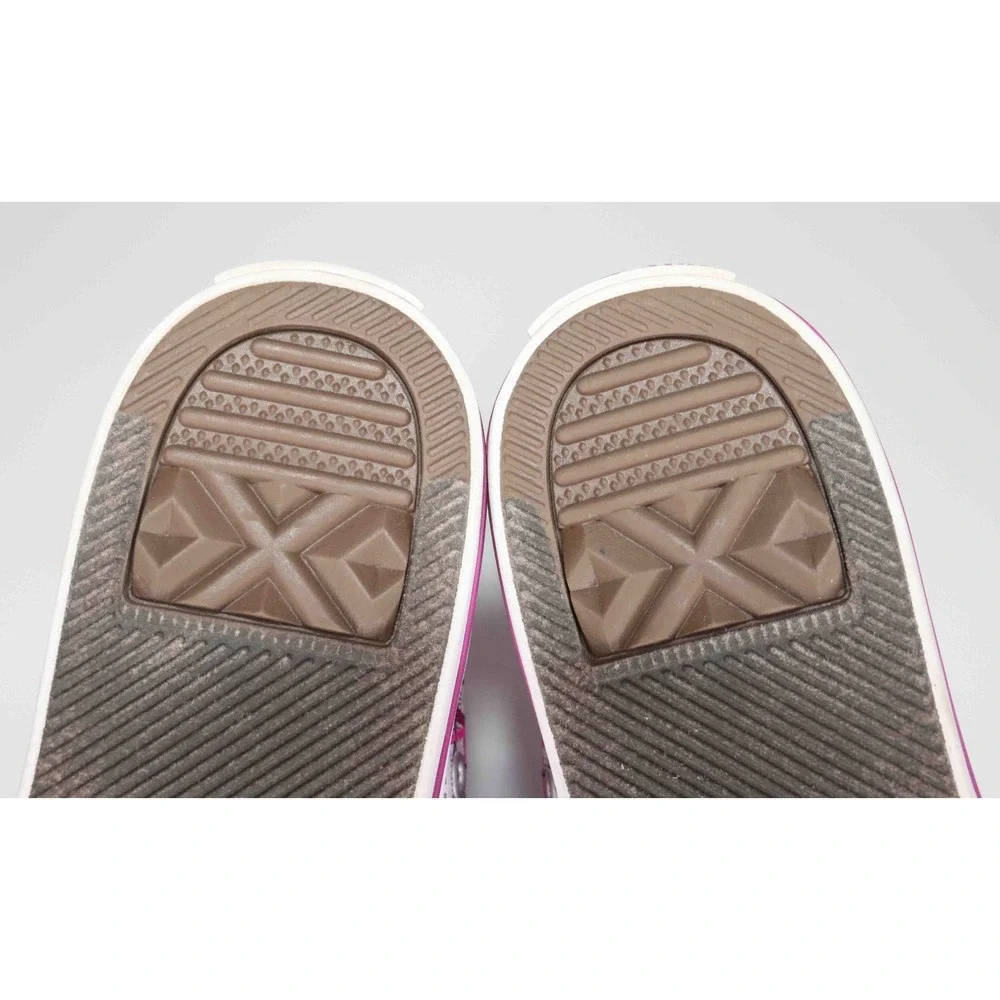 Converse Chuck Taylor Party Pink and Purple Hi Tops with Tulle-Junior Size 1.5